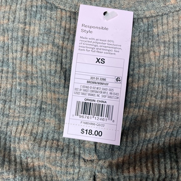 Cropped long sleeve open sweater - Picture 7 of 9